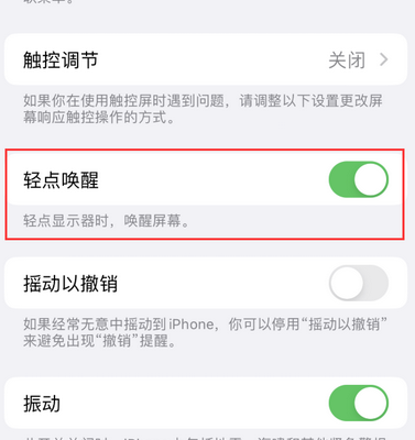 沁园街道苹果售后服务分享iPhone轻点唤醒功能屏幕无反应